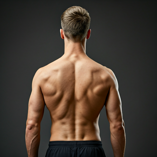 Athletic man showing defined back and shoulders — back waxing for men in Asheville